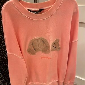 Palm Angels pink cotton sweatshirt